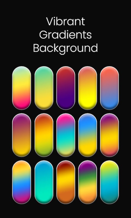 PSD levende gradient bakgrunnsfargeelement