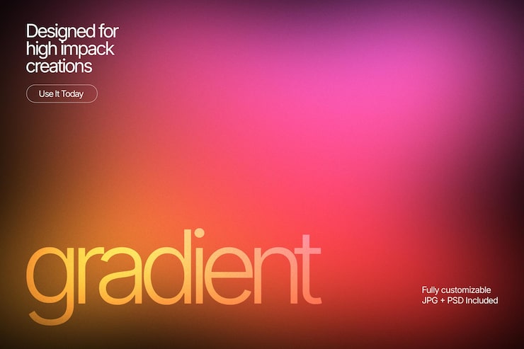PSD levende gradient for effektfulle kreasjoner