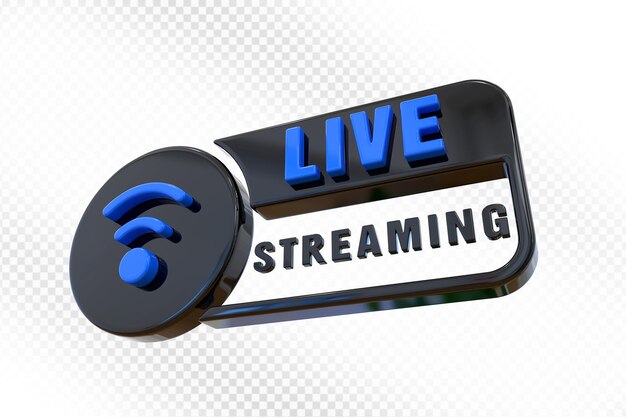 PSD live streaming 3d-rendering