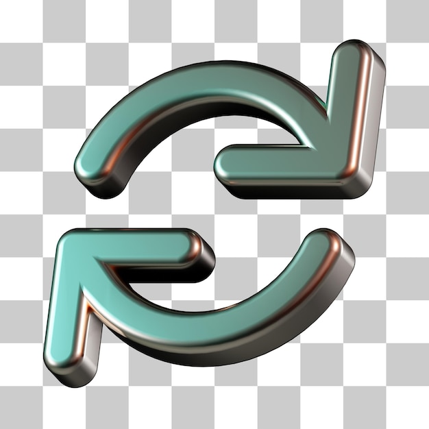 PSD иконка "стрелка загрузки 3d"
