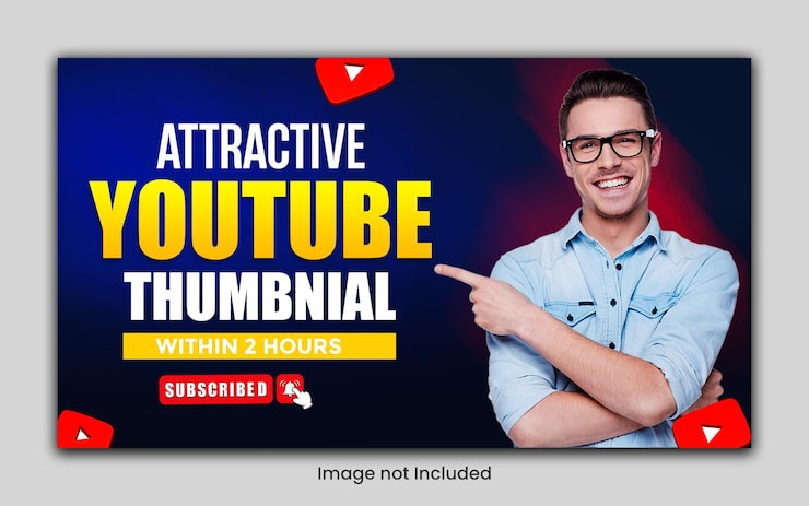 PSD luova youtube-pikkukuvan mallipohja
