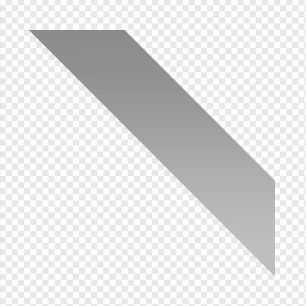 PSD luxe lint element blank zilver element metaal lint element ontwerp template