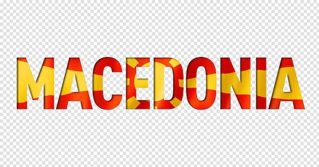 PSD makedonsk flag tekst font
