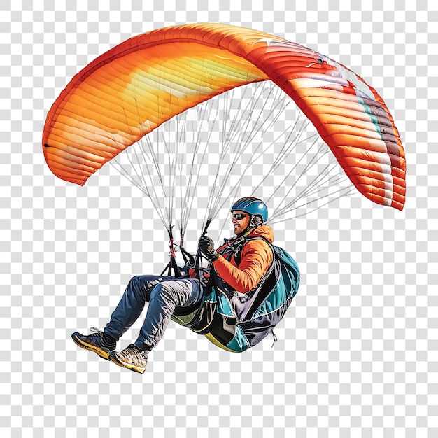 PSD mann som flyr paragliding