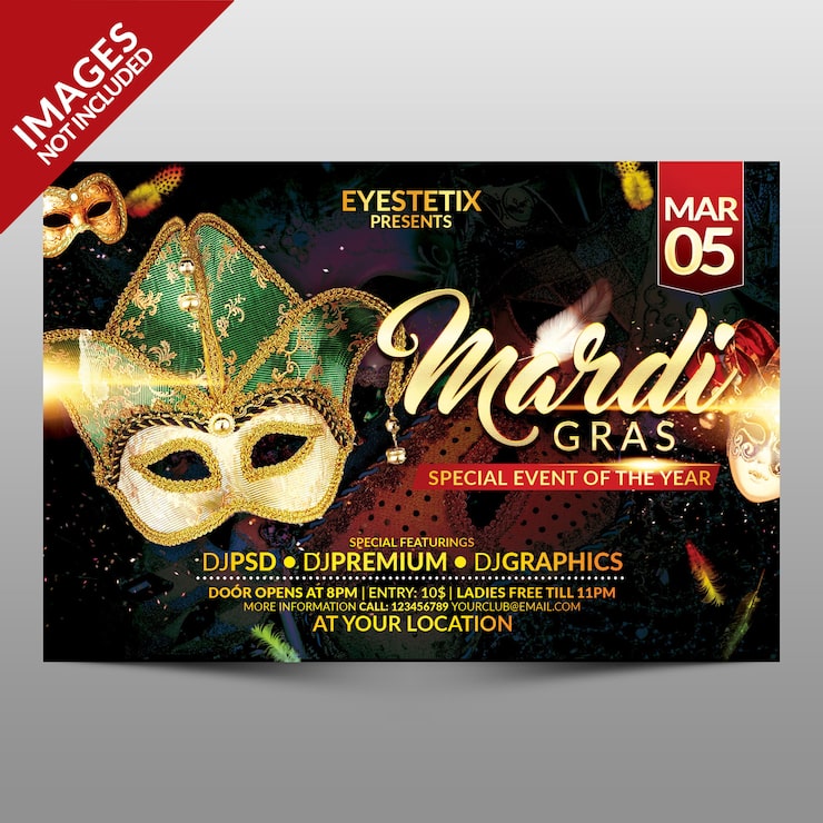 PSD mardi gras flyer