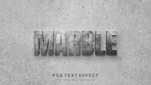 PSD marmor tekst effekt