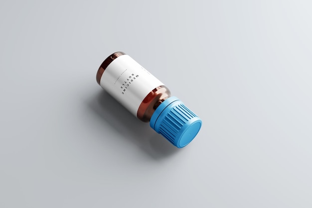 PSD medicin flaske mockup