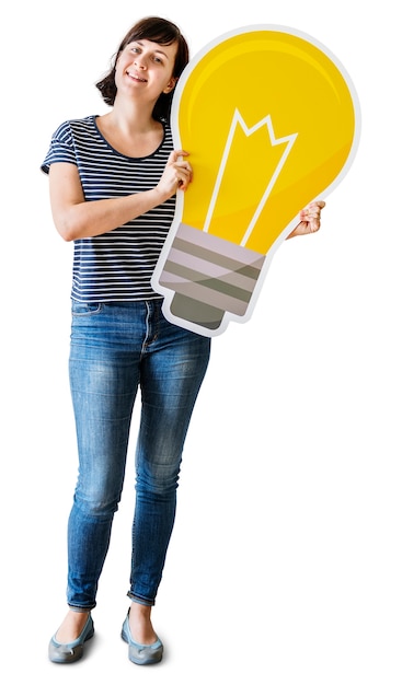 PSD mensen met gloeilamp pictogram