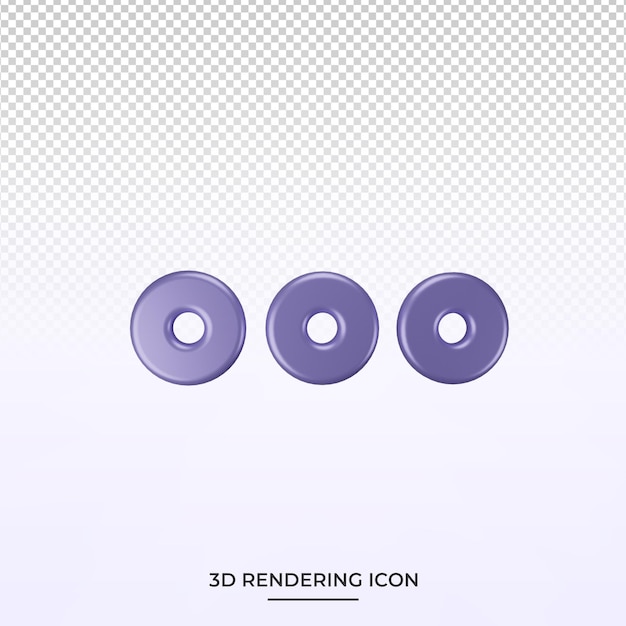 PSD menu rendering 3d pictogram