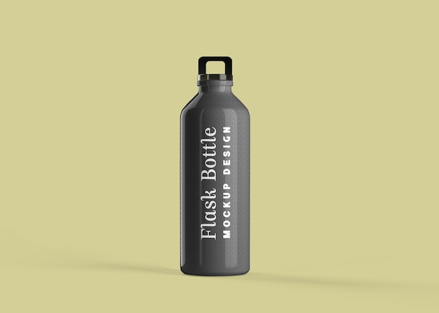 PSD metallflaskmockup