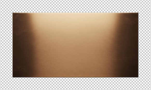 PSD metallic bronzen plaat met verloopverlichting