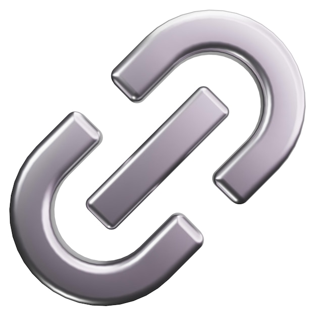 PSD metallisk länk-symbol