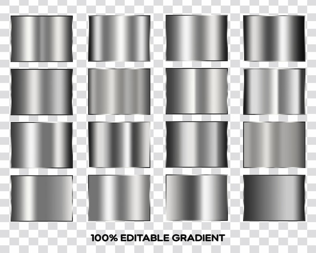 PSD metallisk sølv gradient baggrund tekstur sæt sølv psd gradient