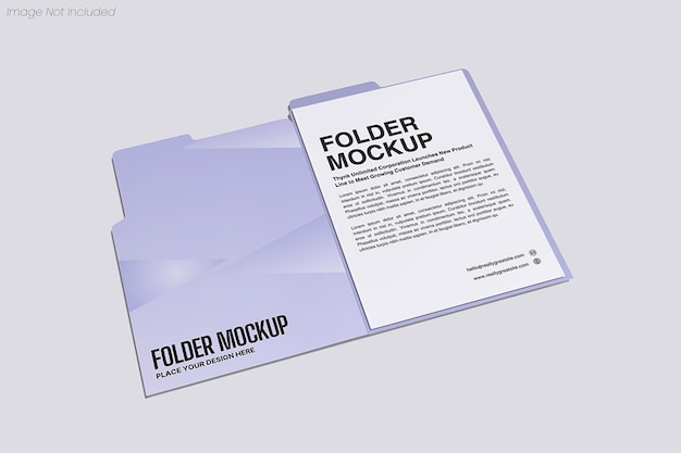 PSD mockup folderu
