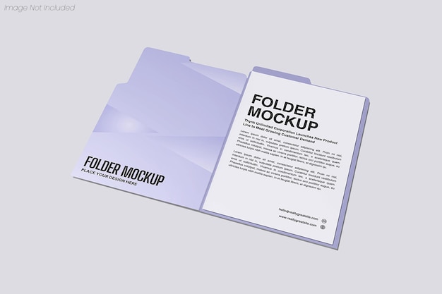 PSD mockup folderu