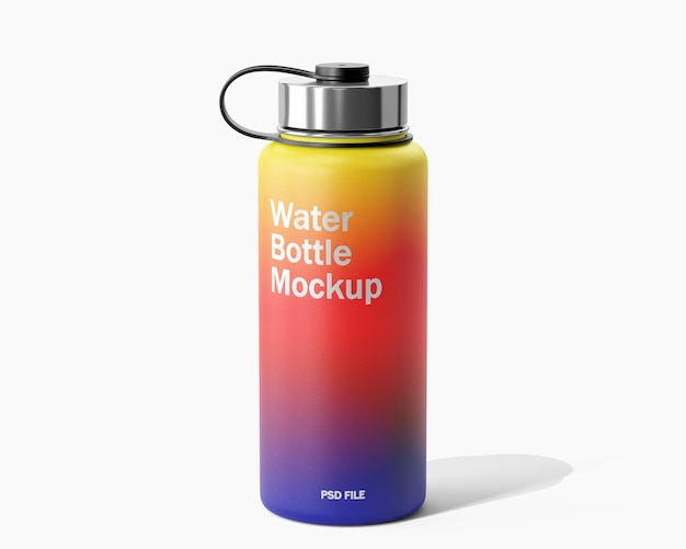 PSD modell av vattenflaska av aqua flask