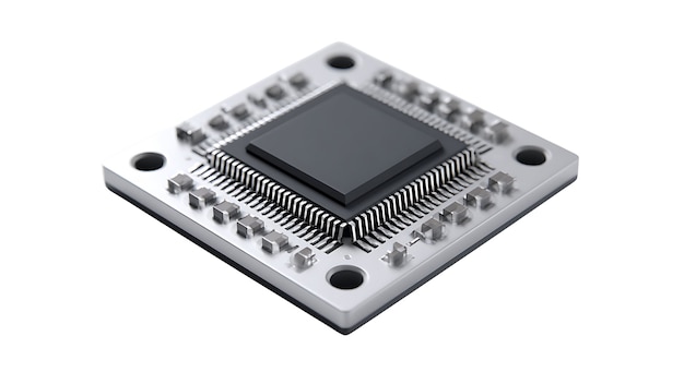 PSD modern datormikrochip cpu-processor komponent på kretskort