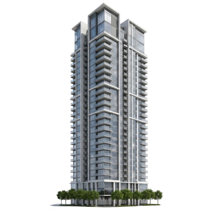 PSD modern yüksek katlı apartman binası