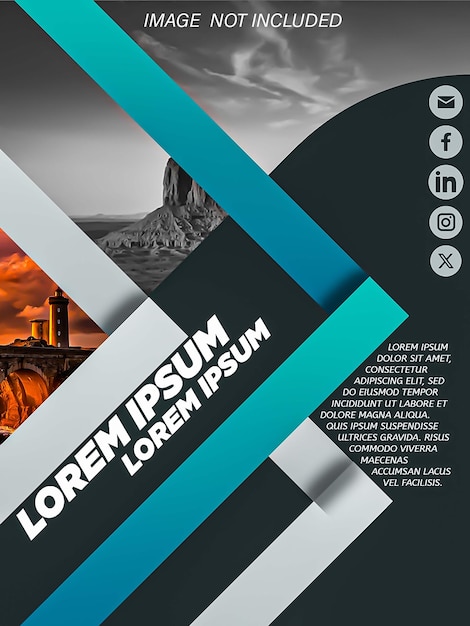 PSD moderne magasin skrifttype side design