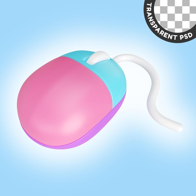 PSD mus 3d illustration ikon