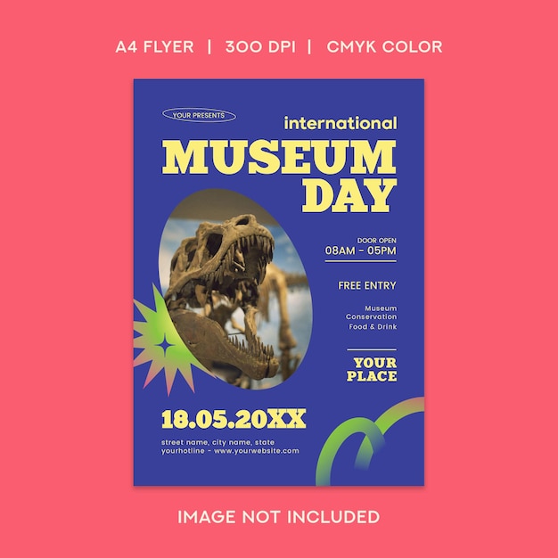PSD museumsdagsflyer