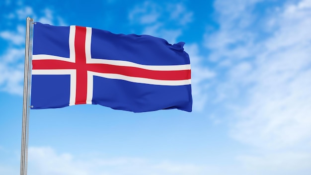 PSD nationalflag for island