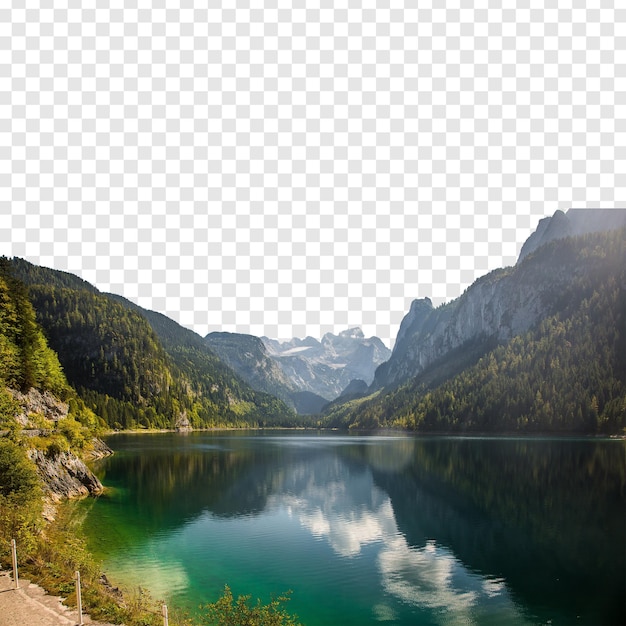 PSD naturskön bergsjöreflektion
