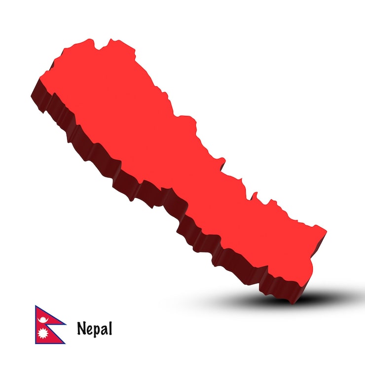 PSD nepalin kartta