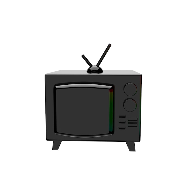 PSD nostalginen 90-luvun 3d-renderöidä kuvitus