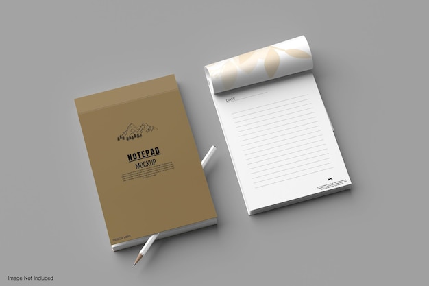 PSD notepad mockup