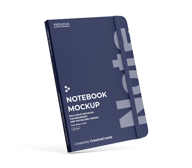 PSD notesbog mockup