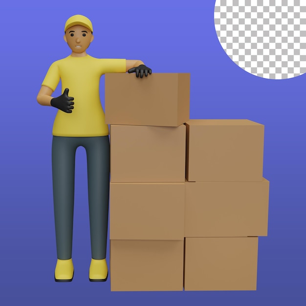 PSD pakkebud tommelfinger op