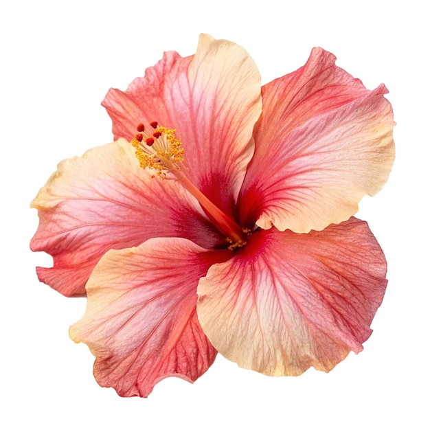 PSD persika hibiskusblomma