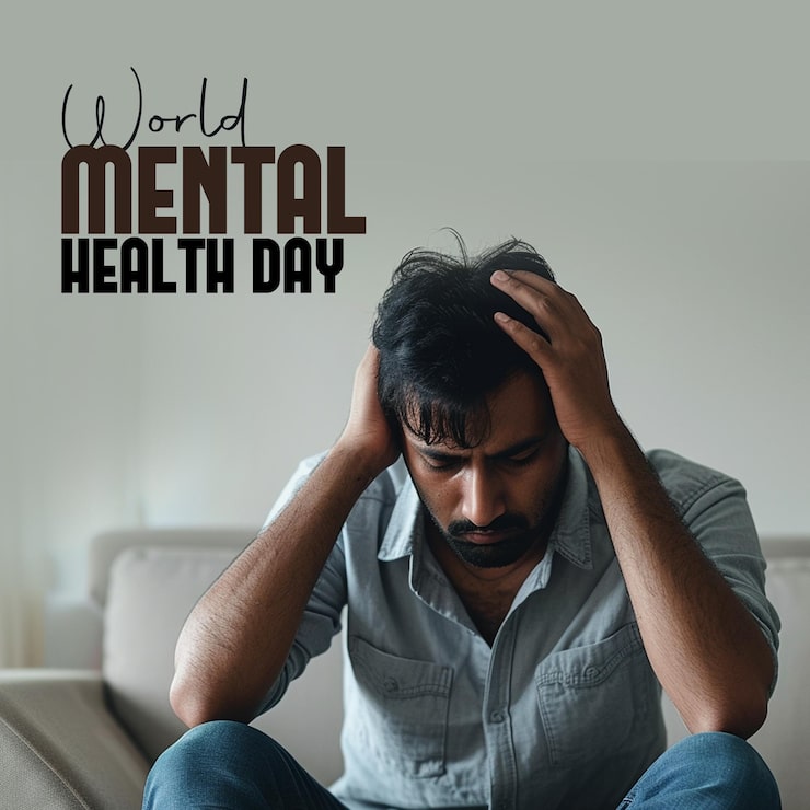 PSD plakat for mental health day