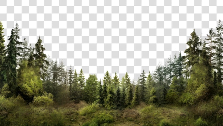 PSD png metsäkasvillisuus maisema ulkona