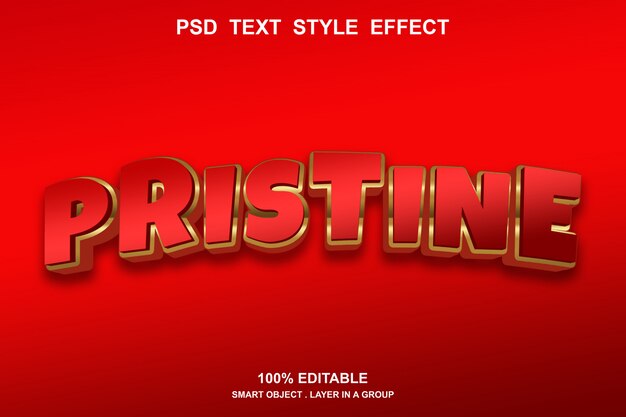 PSD pristine teksteffekt