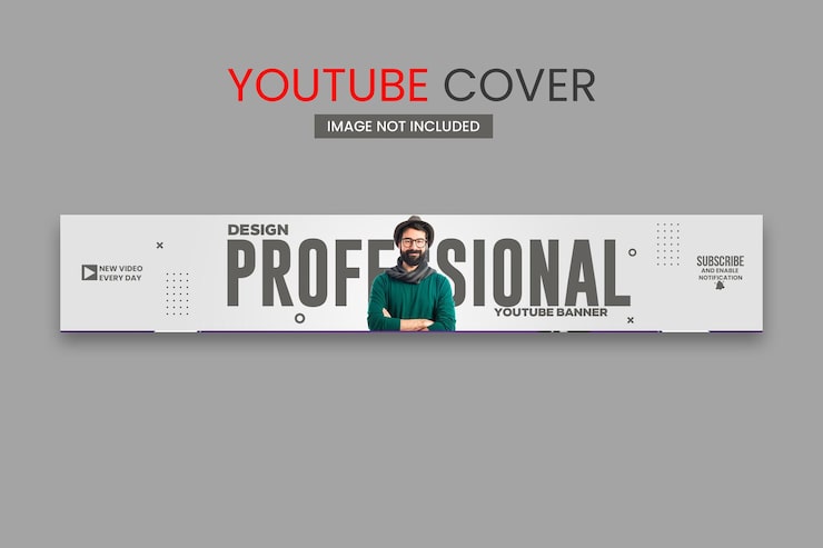 PSD professionel linkedin-banner, banner til sociale medier og designskabelon til youtube-kanal