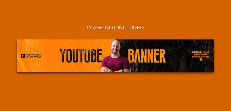 PSD profesyonel youtube banner kapak tasarımı