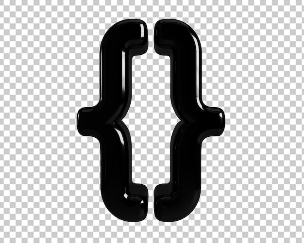 PSD programmering css kodning 3d sort ikon