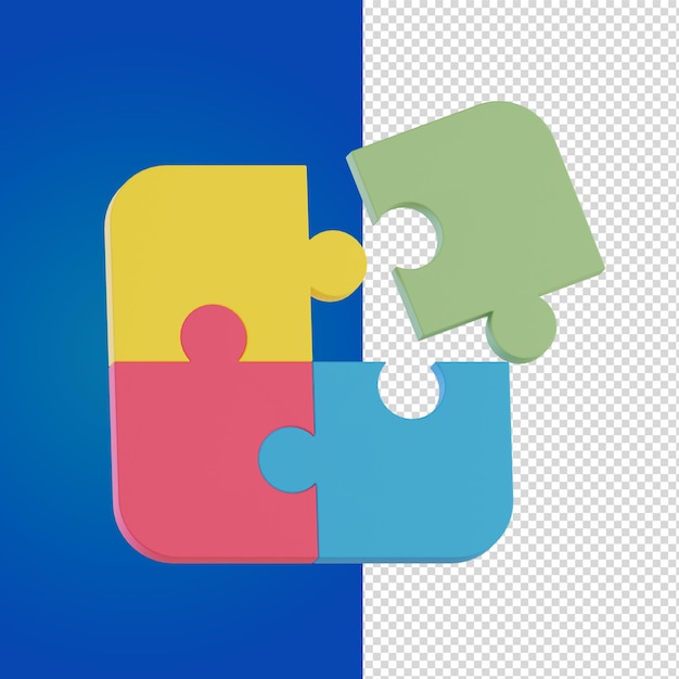 PSD psd 3d puzzel