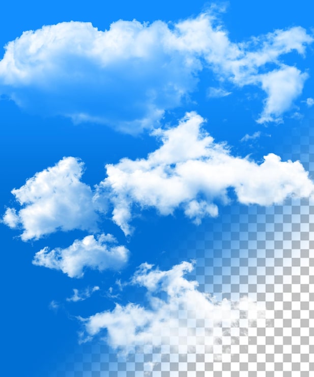 PSD psd transparante png-cloud 3d-render