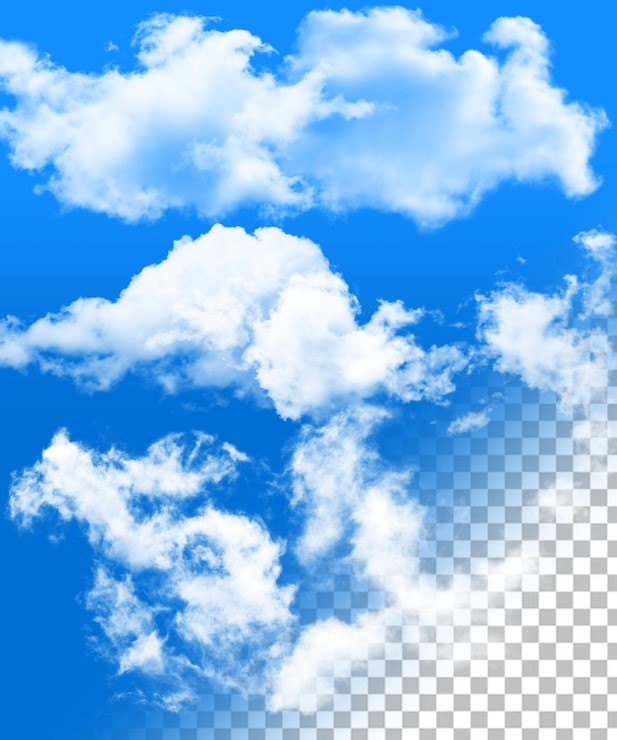 PSD psd transparante png-cloud 3d-render