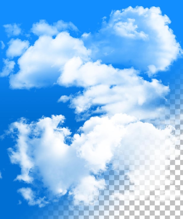 PSD psd transparante png-cloud 3d-render