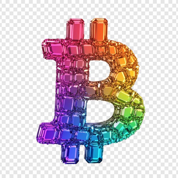 PSD regnbue bitcoin ædelsten cryptocurrency digital valuta