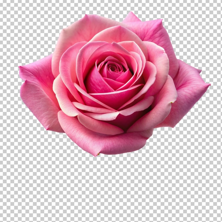 PSD rosa rose på transparent bakgrunn