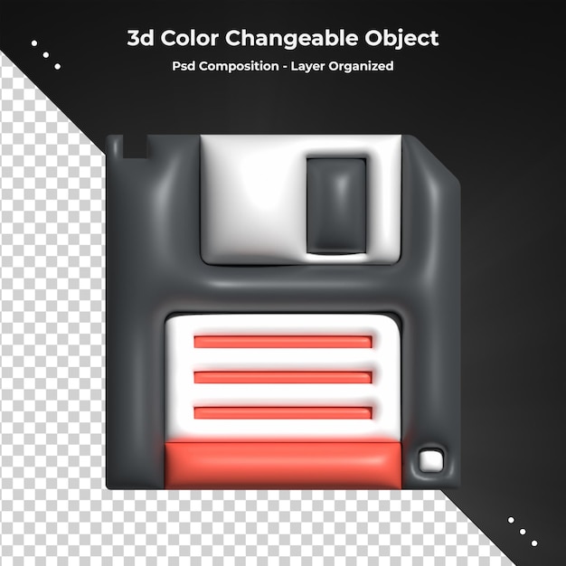 PSD sd-geheugenkaart 3d-rendering