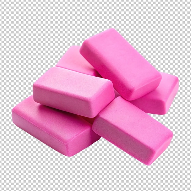 PSD şeffaf arka planda pembe silgiler