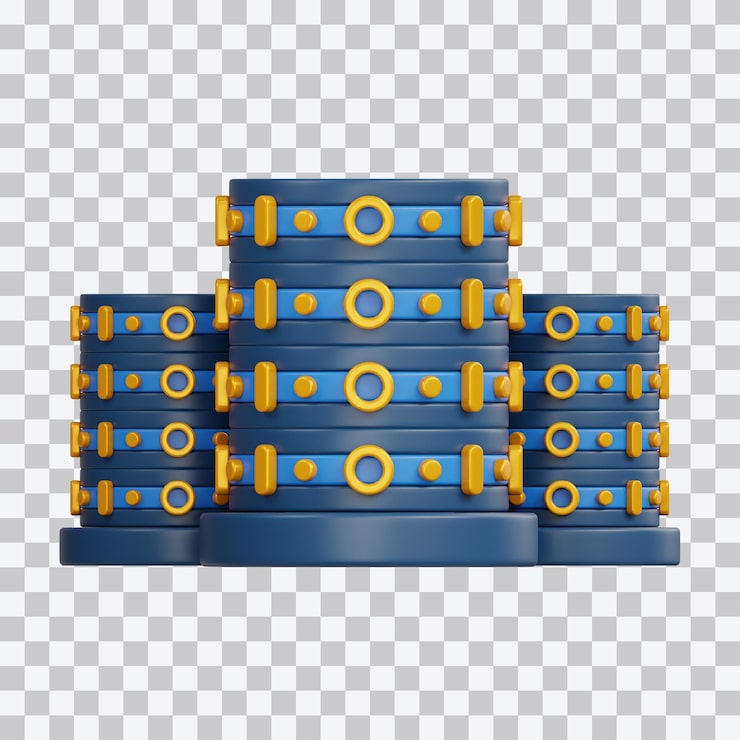 PSD server 3d-illustration