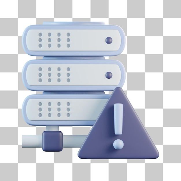 PSD serverfeil 3d-ikon