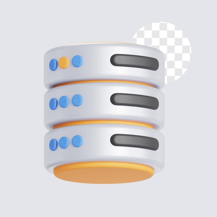 PSD serverhastighed til at hoste skydata 3d-ikon